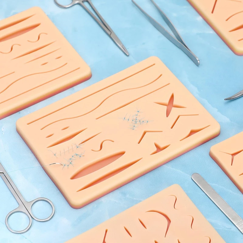 3 Pcs Suture Pad 3 Layer Suture Practice Pad With Wounds Suture Practice For  And Vet Students Practice
