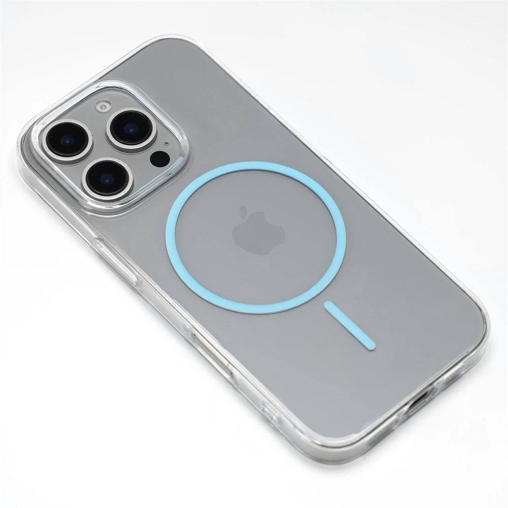 Ultradünne Transparente HD Einfache Hart-PC-Hülle für iPhone 18 17 16 15 Pro Max 14 13 12 mit Magsafe Magnetischer Drahtloser Ladeabdeckung – Detail 9