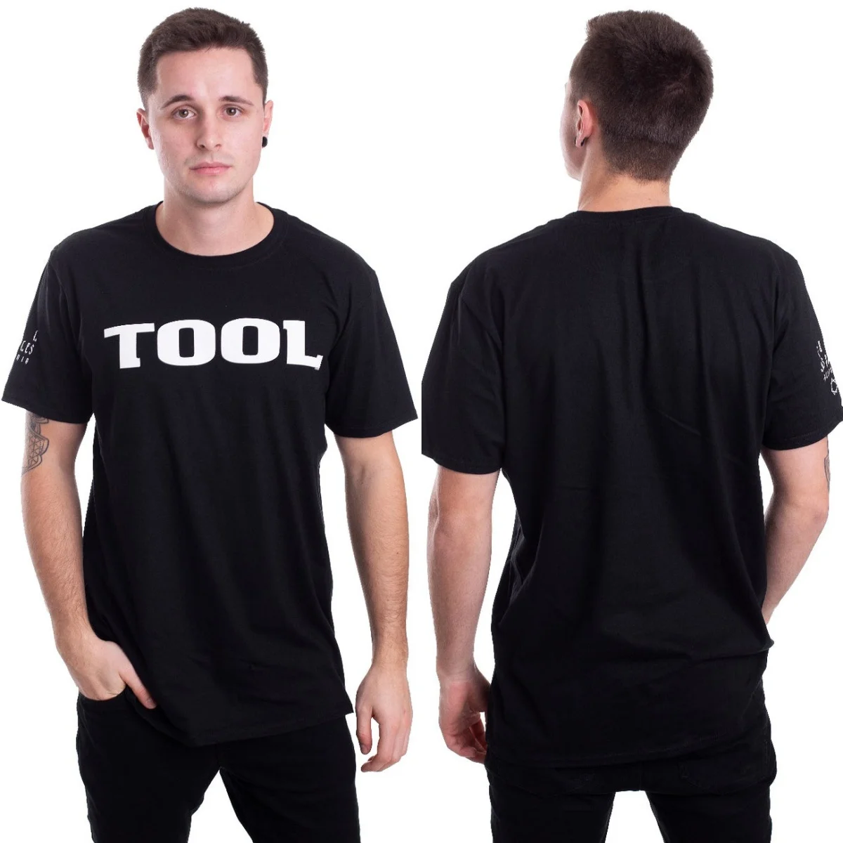 Classic Logo Tool Band T-Shirt Cotton Graphic Tee Men Women Summer Streetwear