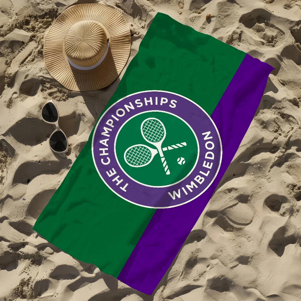 تصميم رائع منشفة بطولة W-Wimbledon منشفة الشاطئ سريعة الجفاف مناشف حمام السباحة الناعمة هدية للسفر وصالة الألعاب الرياضية والتخييم #6