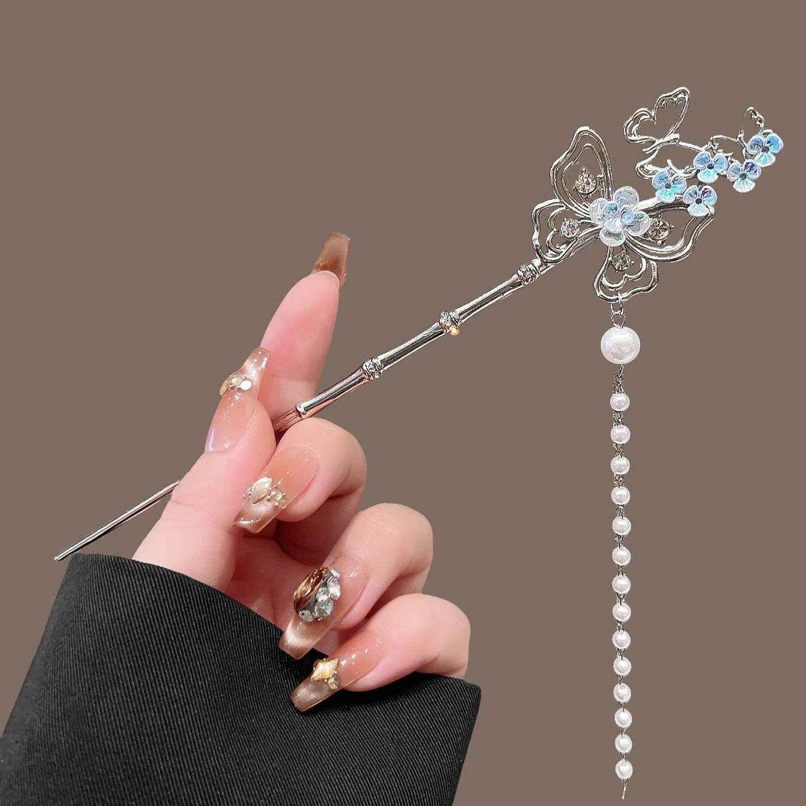 Vintage Chinese Style Hairpins Handmade Hair Stick Women Metal Hair Fork Hair Chopsticks Woman Girls Jewelry Accessories