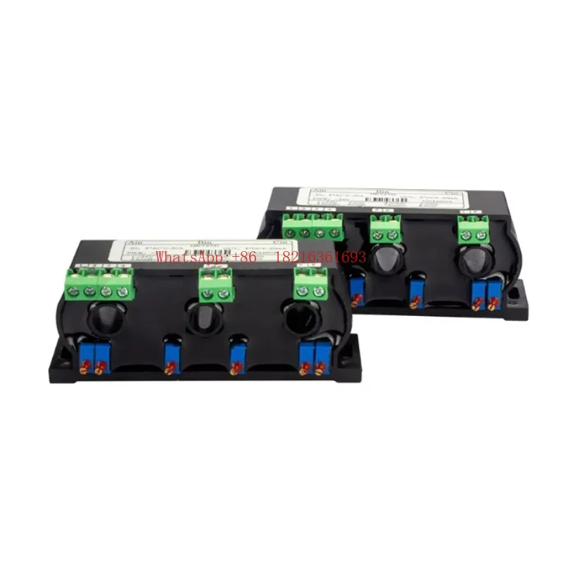 Store 1644 ​​Three-Phase AC Current Transmitter, 20A-100A Perforated Current Sensor With 4-20mA/0-10V Output Signal Conversi