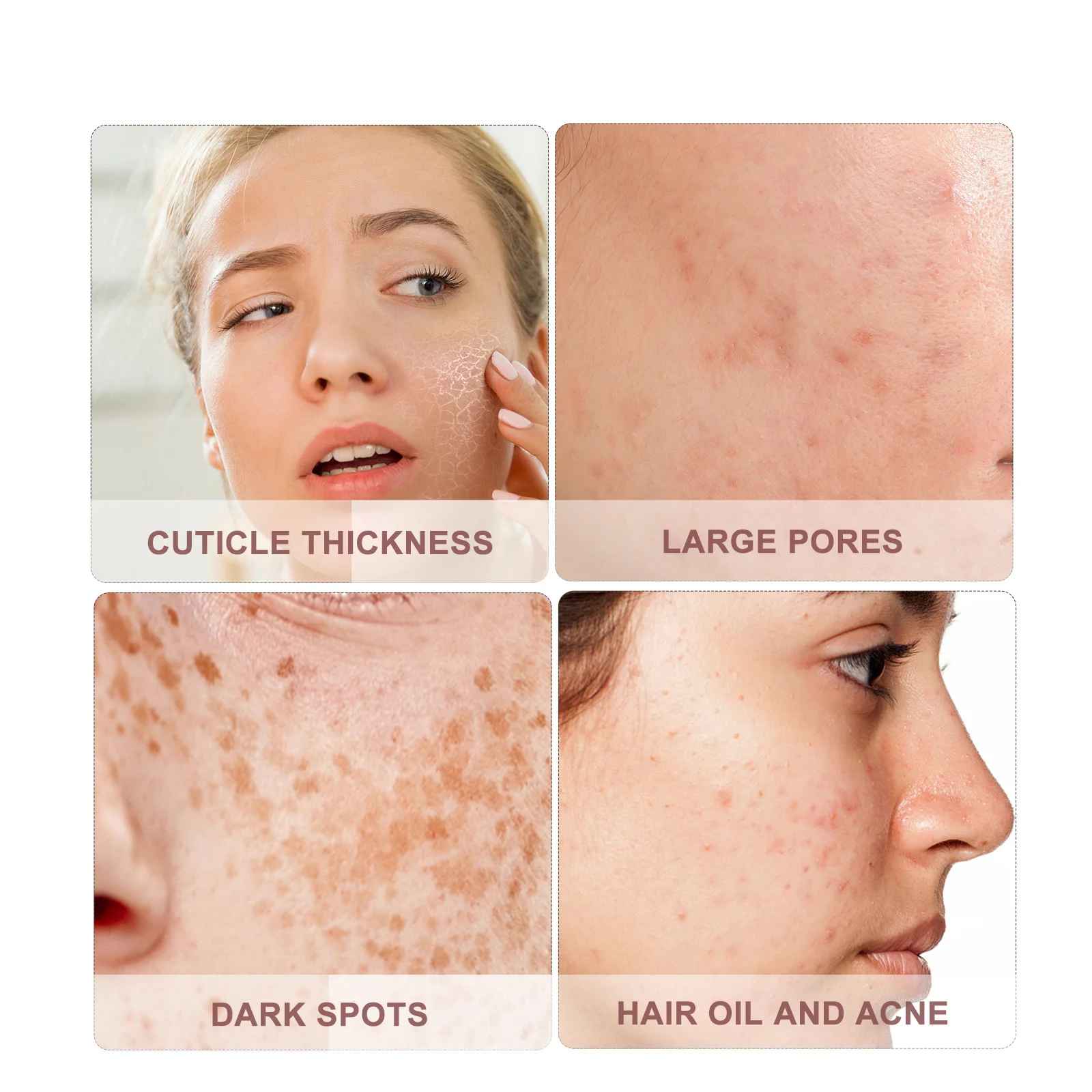 แปรงทำความสะอาดผิวหน้าไม้ ทำความสะอาดรูขุมขนอย่างล้ำลึก เครื่องขัดผิวหน้า กำจัดเครื่องสำอาง แปรงไม้สำหรับผิวหน้า เครื่องนวดบำรุงผิว