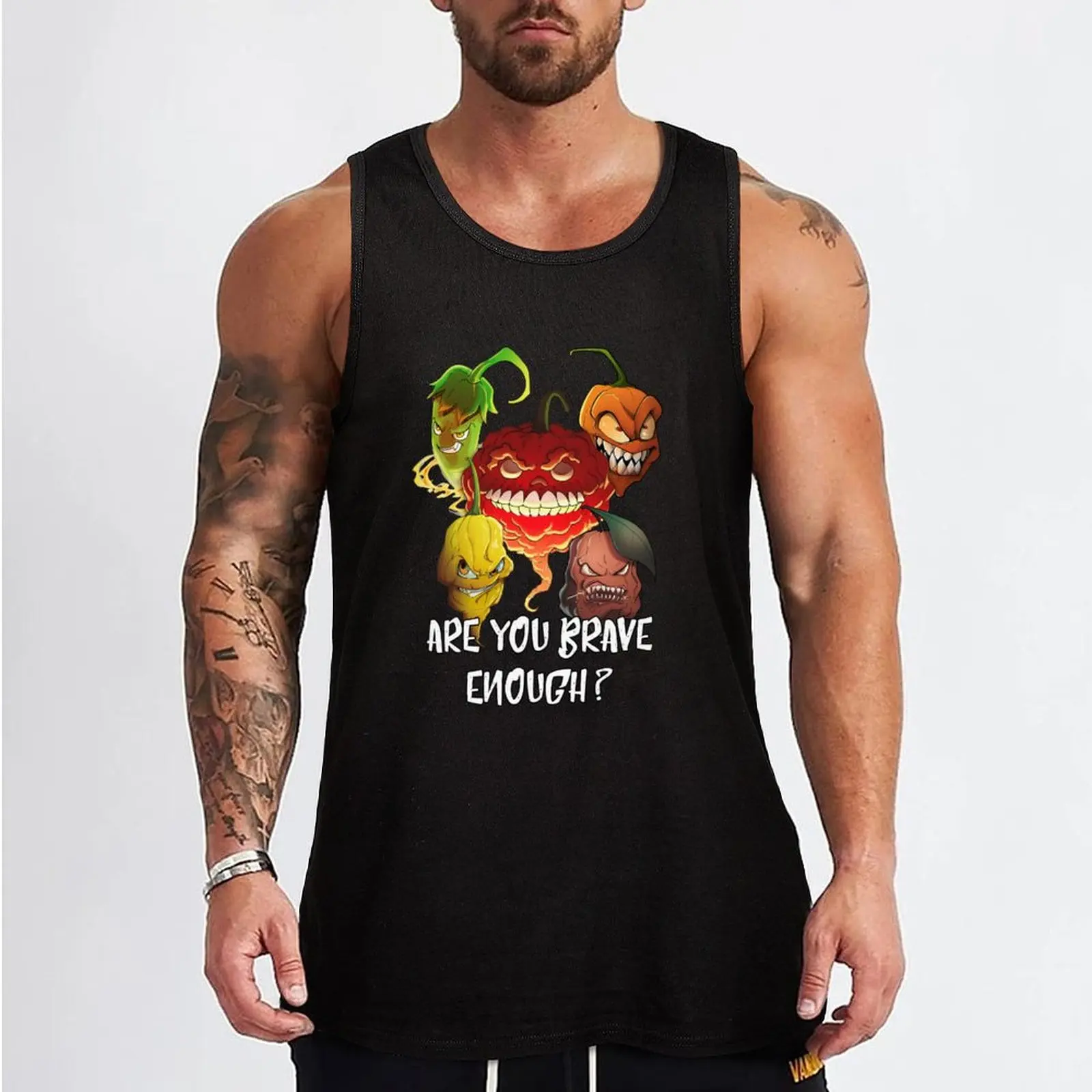 Hot Peppers Tees Lover Tank Top bodybuilding t shirt Body man Muscle fit