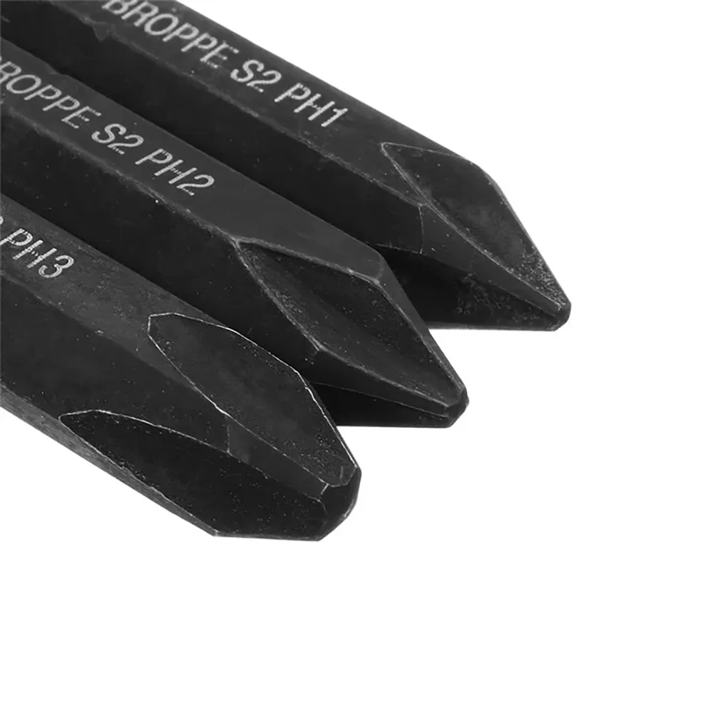 3 Stuks Magnetische Kruisschroevendraaier Bit 8 Mm Set Zware Slagschroevendraaier 36/80 Mm Hex Schacht voor elektrische Schroevendraaier Boor Gereedschap