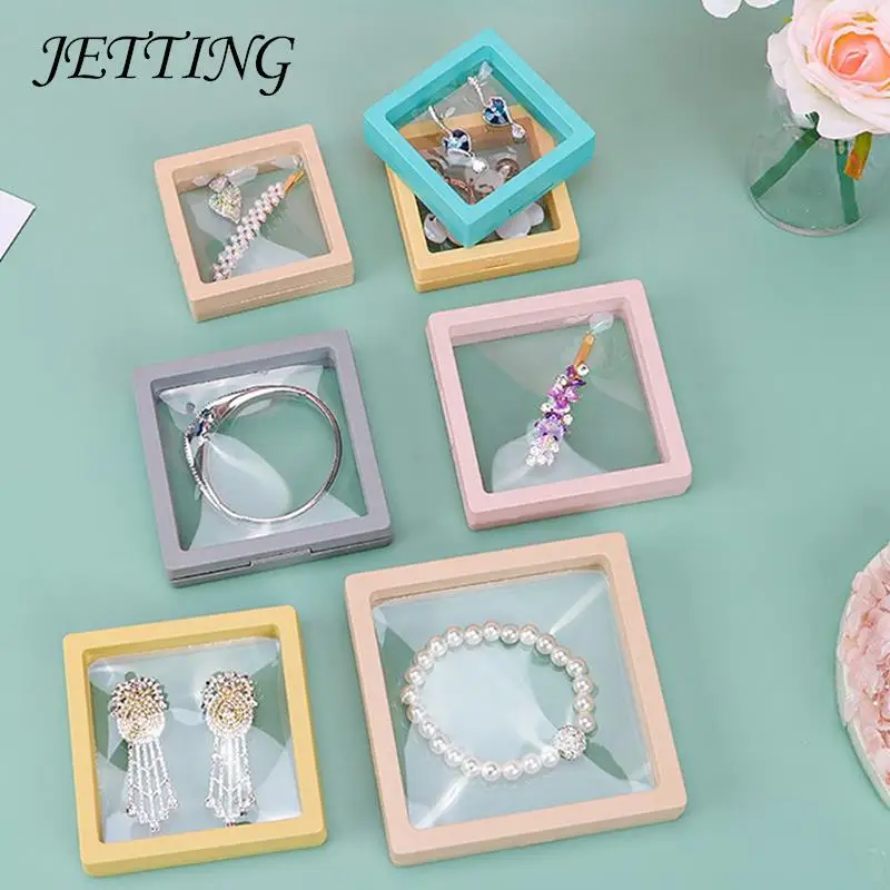 

1 Pc Necklace Bracelet Ring Nails Jewelry Package Transparent PE Film Display Holder Suspended Packing Box Storage For Pendant