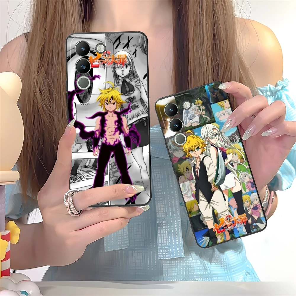 Seven Deadly Sins Meliodas Cell Phone Case for VIVO Y95 Y93 Y31 Y20 V19 V17 V15 Pro X60 NEX Black Soft Phone Cover Shell