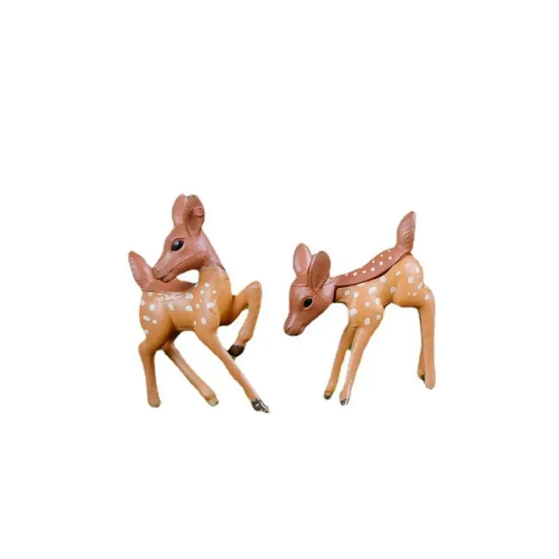 Decorations Decorative Rich And Colorful Birthday Present Highly Praised Cute Deer Couple Statue Statue Lovely Charming Unique