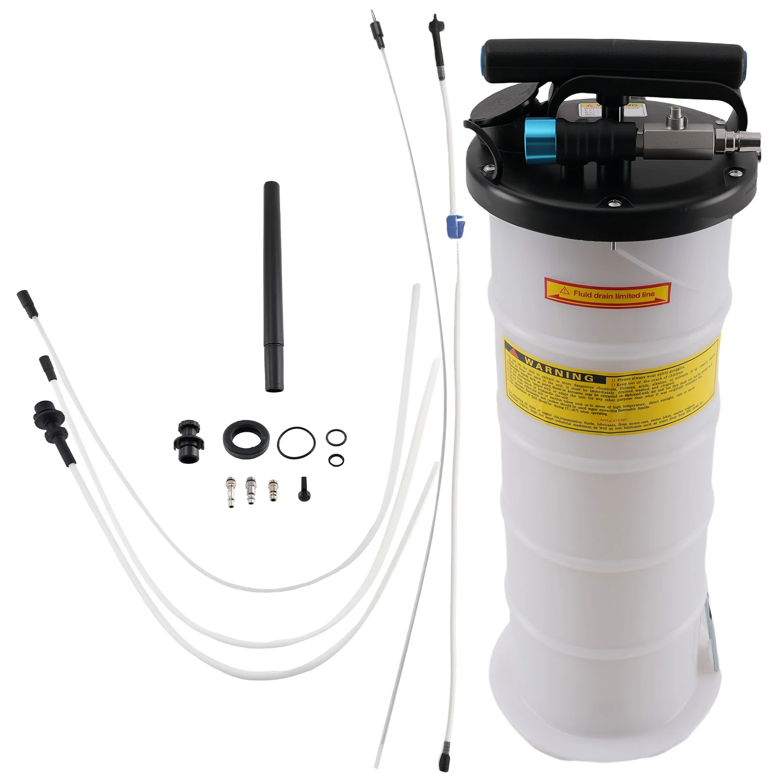 

Oil Fluid Extractor Pneumatic/Manual Oil Change Vacuum Pump 1.74Gal/6.5L