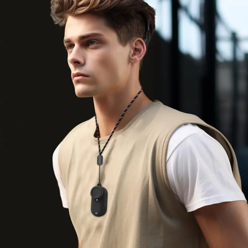 Soporte de lente de cámara de silicona, bolsa de lente de cámara a prueba de arañazos, Mini estuche de transporte de cámara de acción, accesorios de cámara con orificio preciso para el pulgar