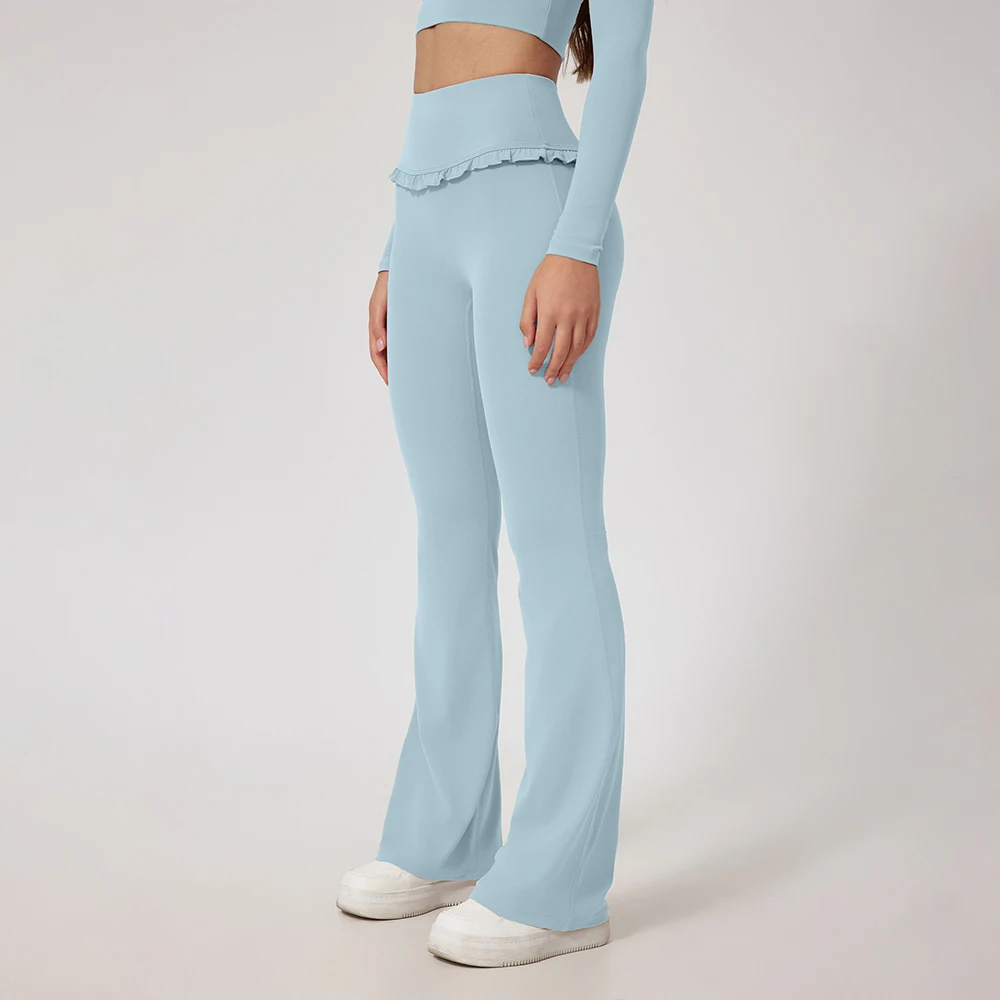 

Flared Leggings Women's High Waisted Bootcut Wide leg Pants Yoga Pants Workout Clothes Comfortable Stylish Ribbed Flared Pant