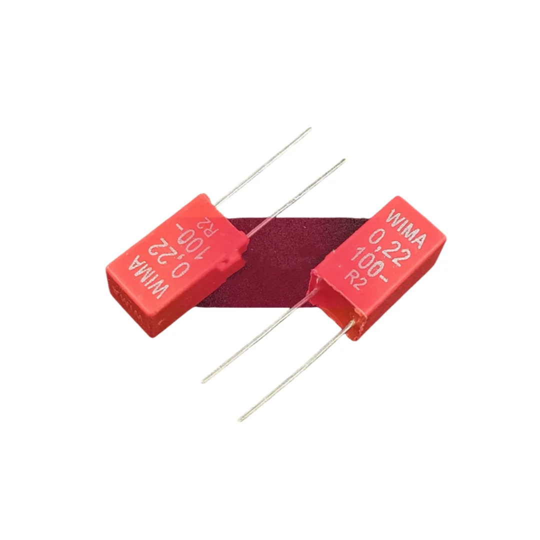 

10PCS/German Weimar Capacitor MKP 2 100V 0.22UF 100V 224 220NF Foot Distance 5mm