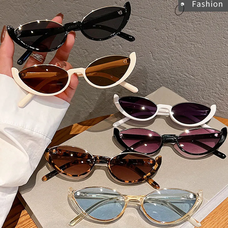 New 2026 Small Cat Eye Glasses Women And Men Trendy Vintage Eyewear Fashion Outdoor Trendy Half-frame Party Eyewears Streetwear