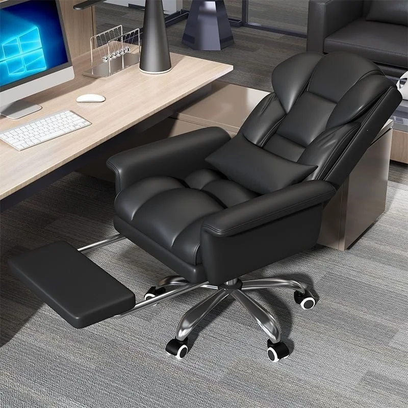 Ergonomic Office Chair Adjustable Reclining Computer Chair Comfortable Gaming Boss Chair for Home Dormitory