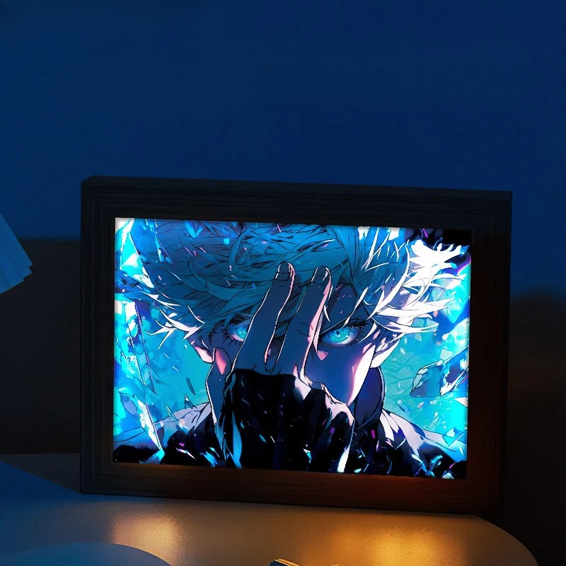 

Креативный светильник-ночник в стиле аниме с LED-подсветкой, фоторамка, настольная лампа, декоративная картина, настенное искусство, украшение для дома
