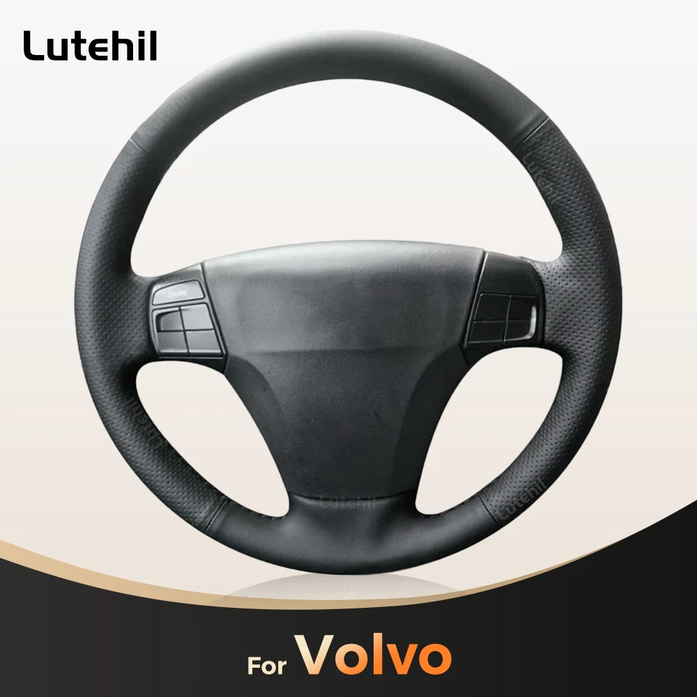 Für Volvo S40 2004-2012 V50 2005-2011 C30 2010-2013 Maßgefertigter DIY Auto-Lenkradbezug 4 Materialien Zubehör Kunstleder – Detail 1