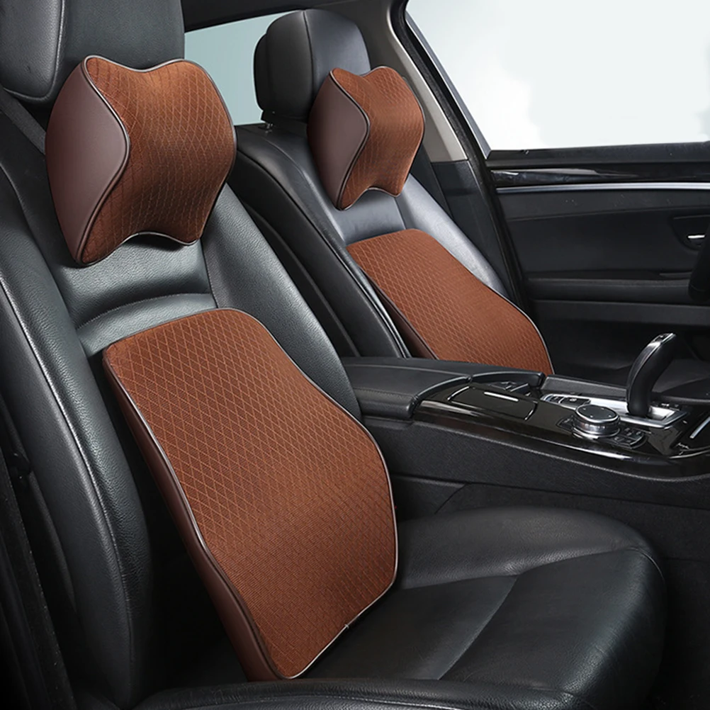 

Universal Memory Foam Cushion Car Headrest Pillow Breathable Mesh Structure Comfortable All Seasons Seat Headrest Neck Protector