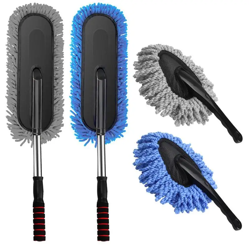 

car Scratch Free Duster auto Exterior Detailing Brush Cleaning Set Synthetic Bristles Home Dusting Tool Mop for Car Motorcycles