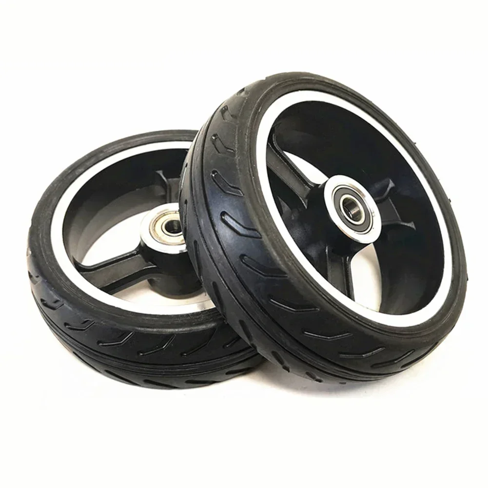 5-inch Electric Scooter Tire Rubber Non Inflatable Tire 5.5x2 Solid Wearproof  Replace Tire Whole Wheel Assembly