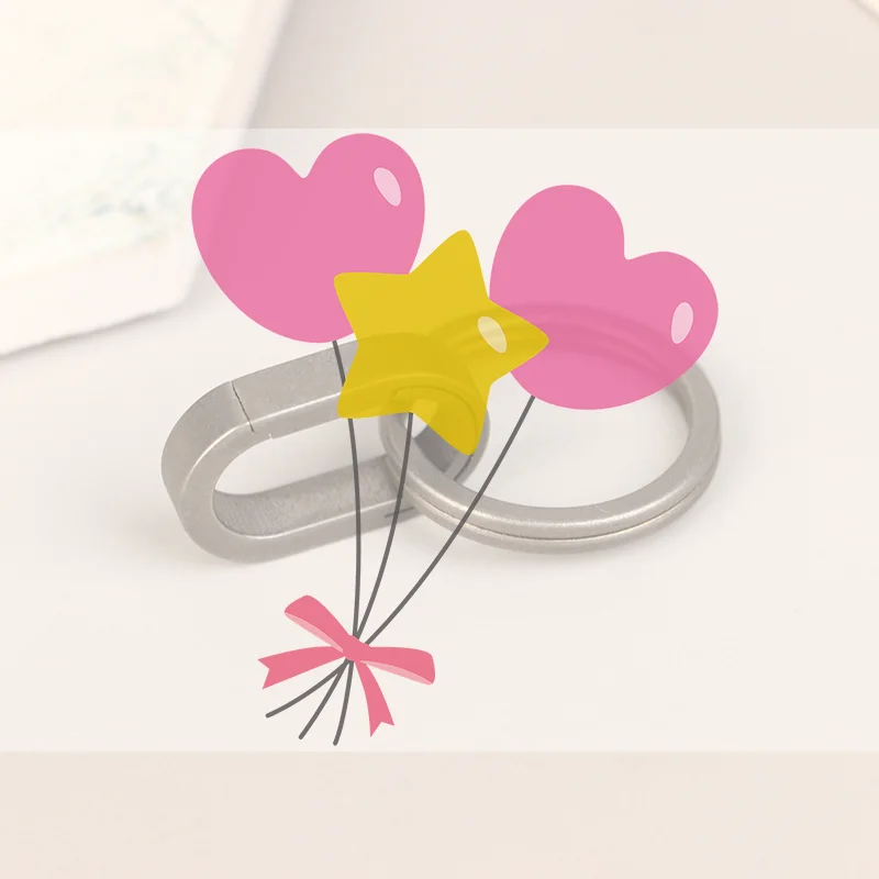 Titanium Alloy Mini Key Ring Connection Buckle Universal Joint Auxiliary Ring Connection Bayonet Ring Personality Creativity