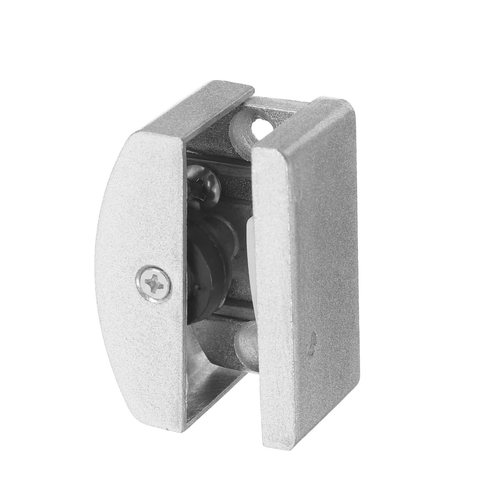 

Glass Swing Stopper Adjustable Bottom Guide Shower Replacement Parts Aluminum Alloy Rubber Anti Swing Function Glass Shower Door