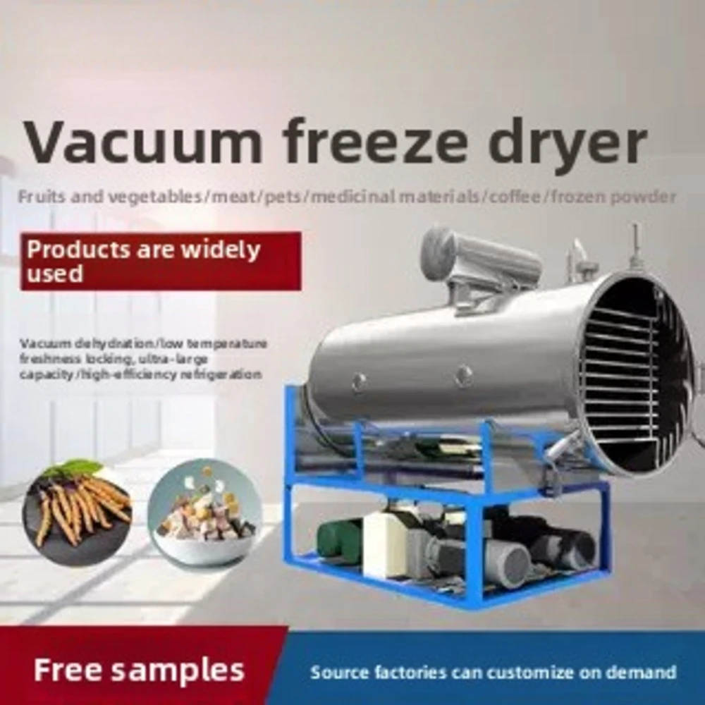 Vacuum For Food Factory, Dendrobium And Deer Antler Low-Temperature Dryer, Commercial Chinese Herbal Extract Freeze Dryer
