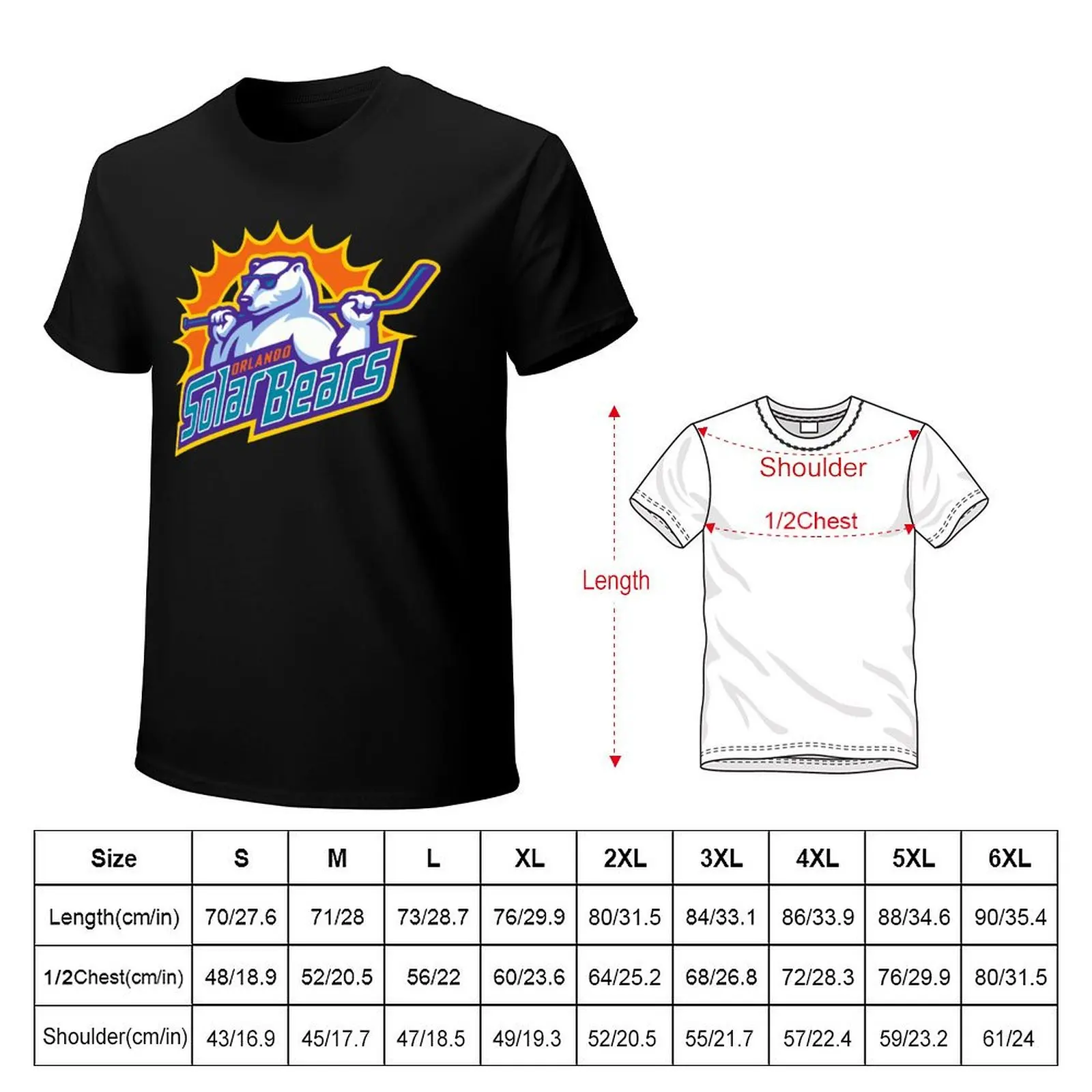 Orlando Solar Bears T-Shirt Graphic Print Short Sleeve T-Shirt