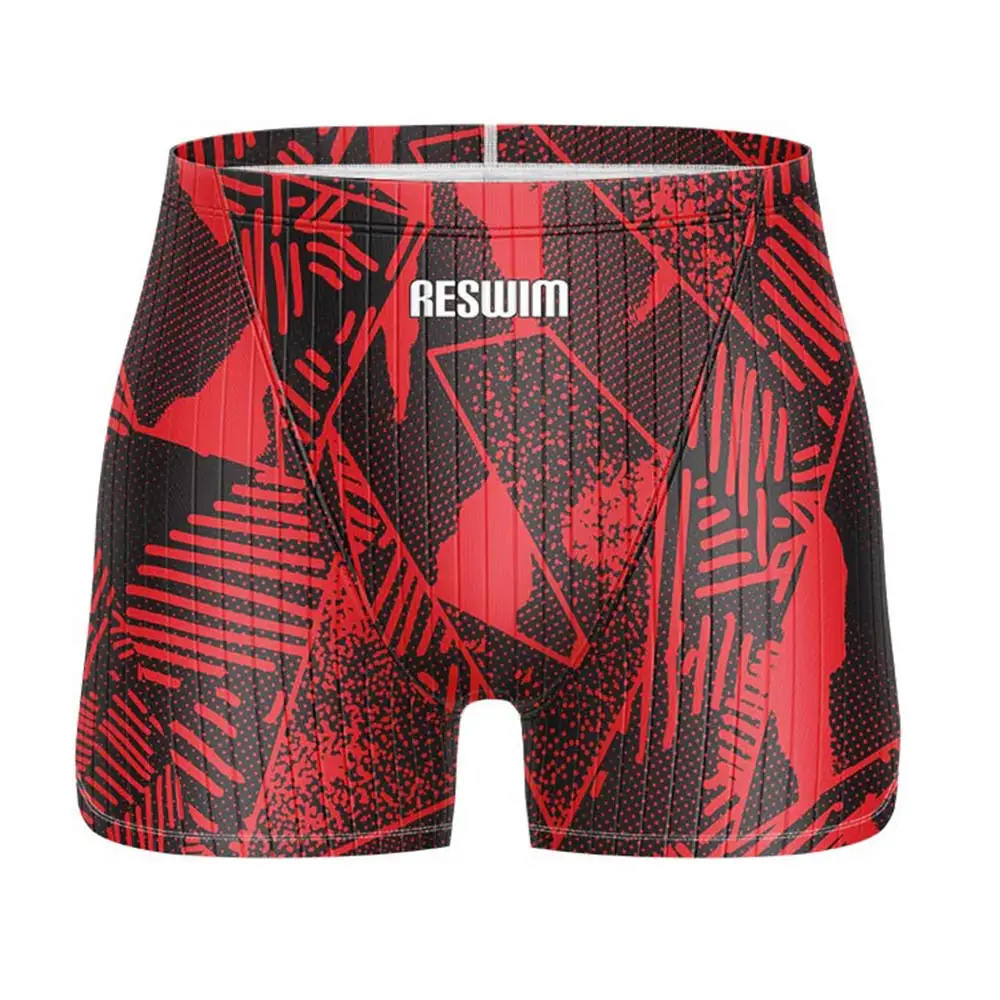 2025 Men's Swim Jammer Swimsuit Athletic Training Racing Swimwear Swimming Trunks For Beach Tights Shorts Quick Dry Bathing Suit image 5