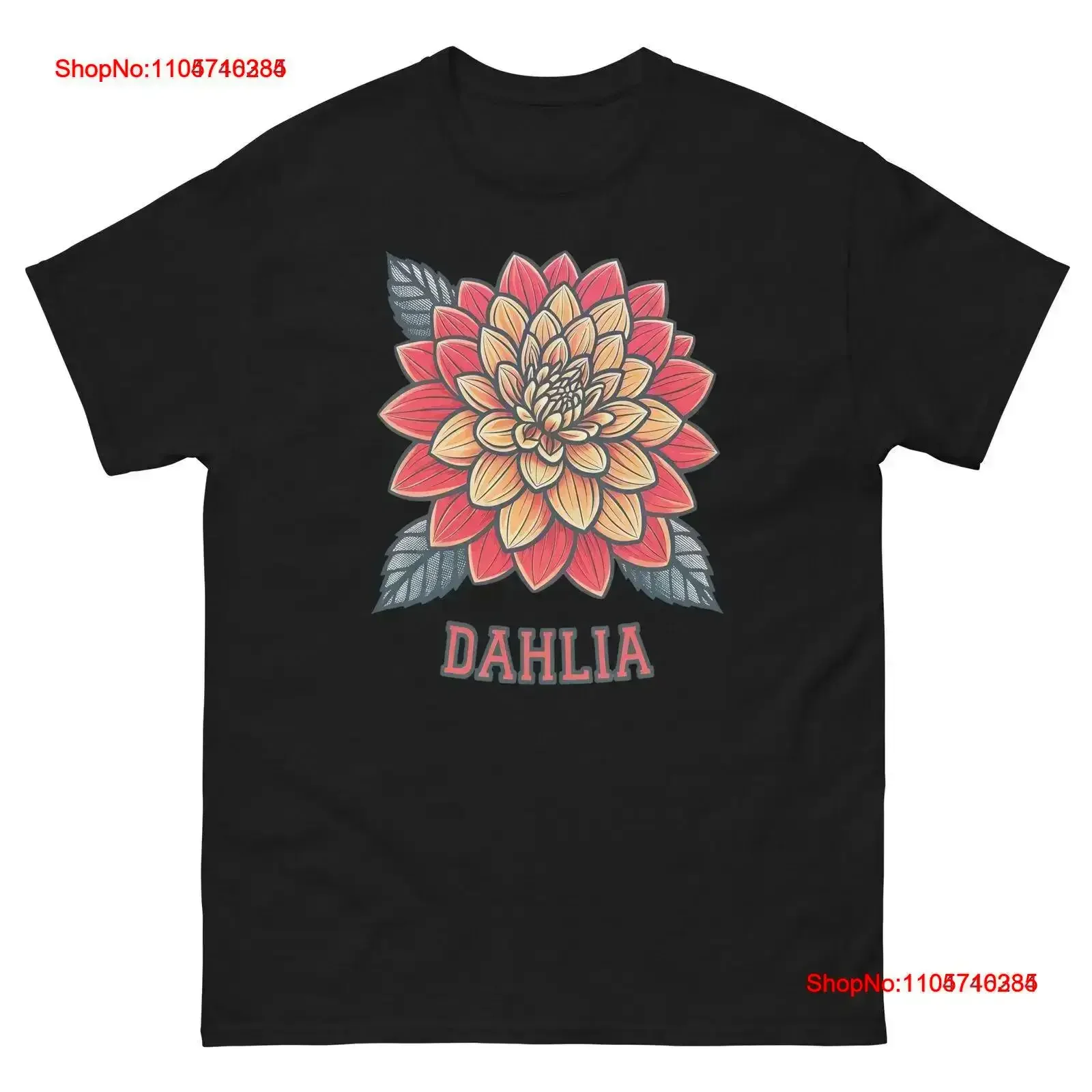 Dahlia Plant Horticulture Landscaping Gardening T Shirt vintage Washed Stylish designer clothes homme fashion Soft vintage