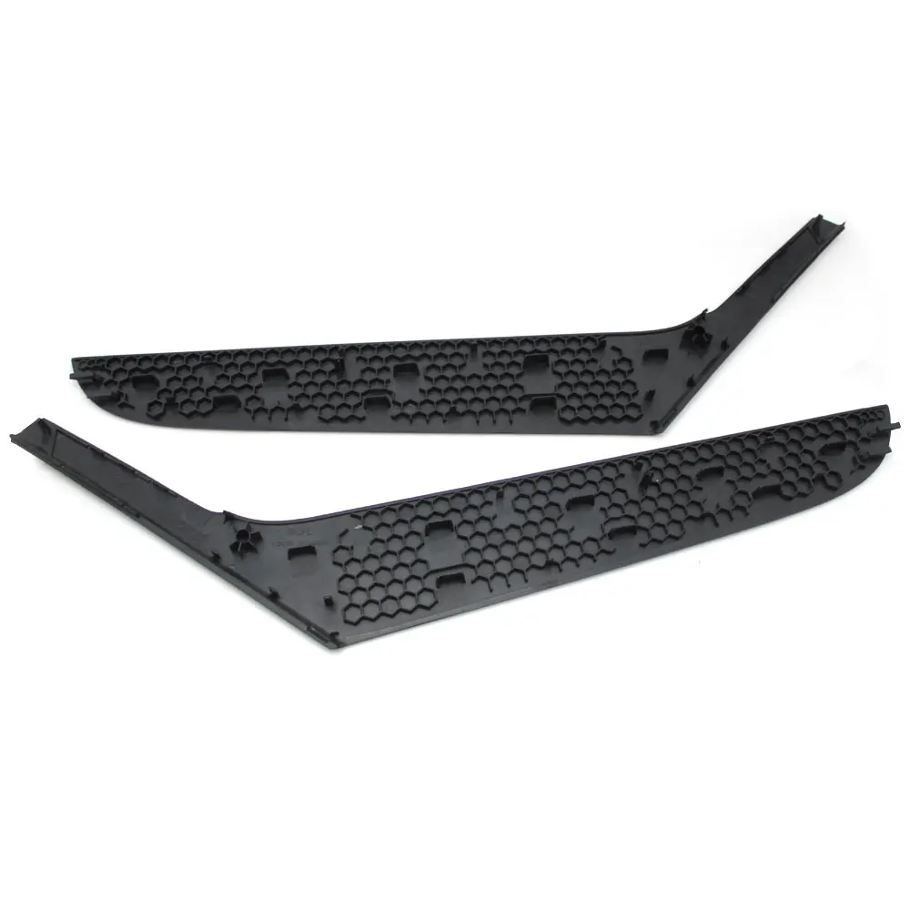 2-Door Interior Black Left Right Door Pull Handle Outer Cover Trim