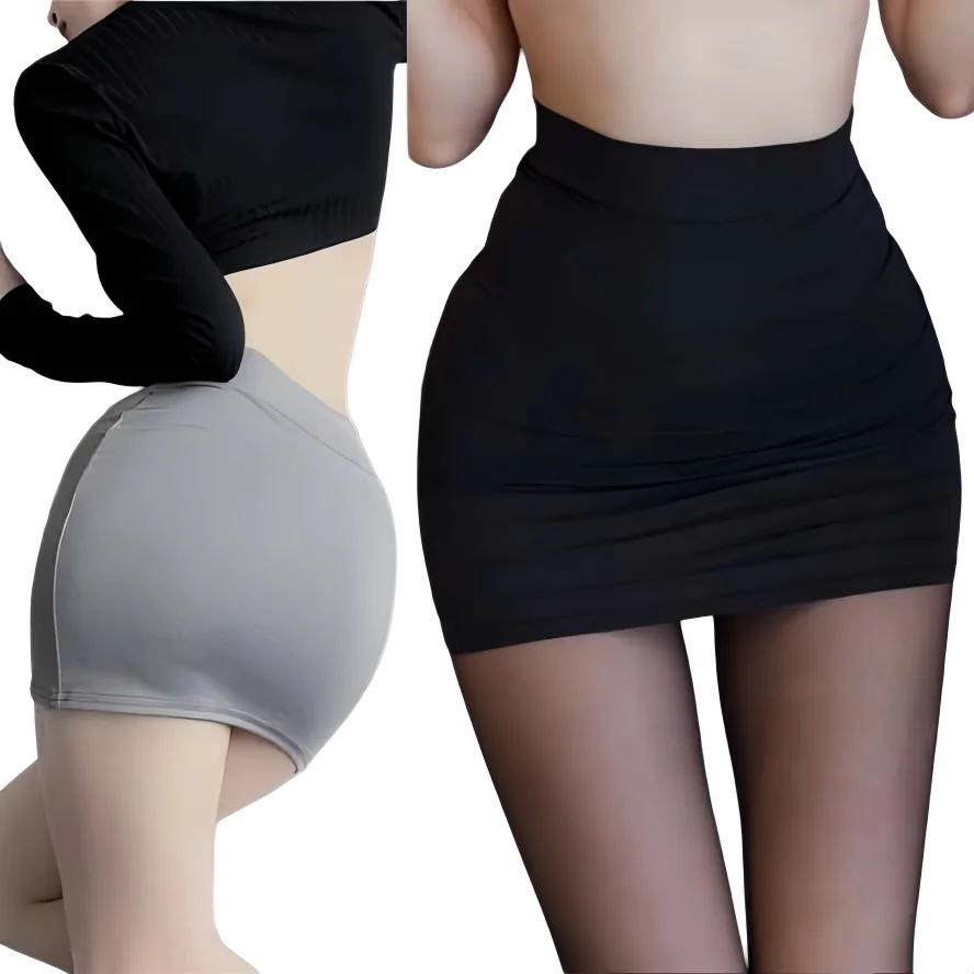 New High Waist Bodycon Wrap Hips Pencil Mini Skirts Black White Sexy Casual Silk Short Skirt for Woman Fashion Street Wear 2026