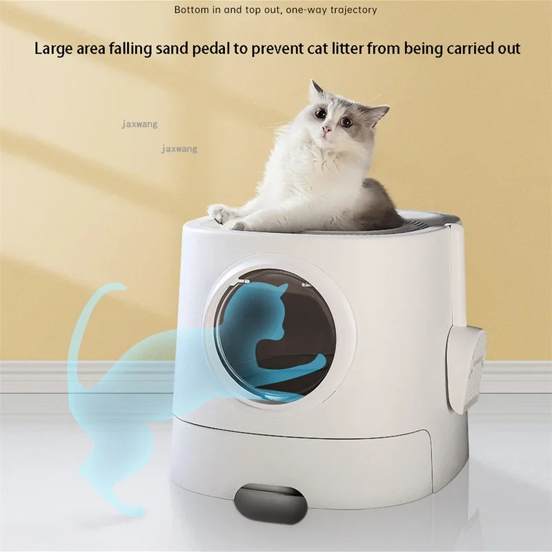 

Fully Enclosed Cat Litter Box Drawer Top Entry Cats Toilet Tray Splash-proof Deodorant Kitty Sand Basin Pets Train Bedpan Supply