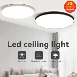 Led Ceiling Lamp 220V Tricolor Ceiling Chandelier 18W 30W 40W Indoor Panel Light Bathroom Lamp for Living Room Decor Lighting