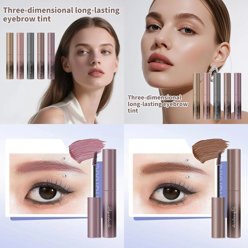 3D 長持ちアイブロウクリーム防水防汗非退色ナチュラルメイクカラーアイブロウクリームポータブル回転ペン
