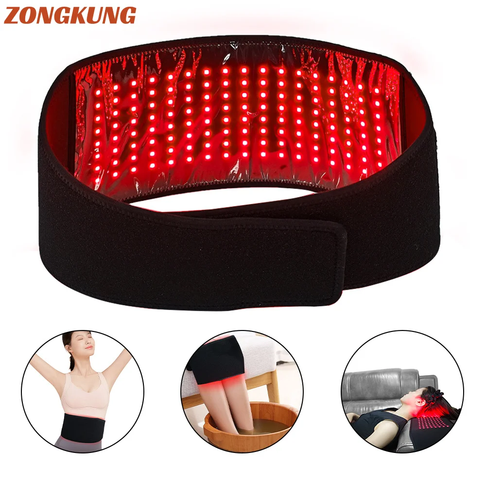 nuovo-136-pz-led-cintura-per-fototerapia-luce-rossa-impacco-caldo-850nm660nm-modellamento-del-corpo-perdita-di-peso-e-rilassamento-sollievo-dal-mal-di-schiena