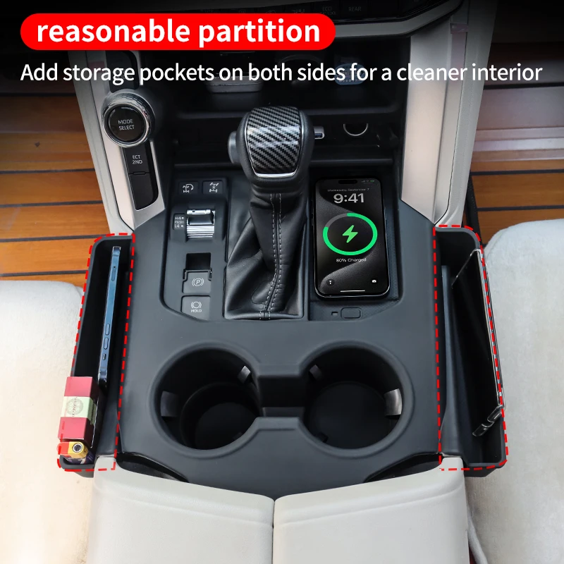 Per 2021 2022 2023 2024 Toyota Land Cruiser 300 Console centrale Stoccaggio Protezione Manica Copertura del cambio LC300 FJ300  Interni Aggiornamento Accessori Tuning