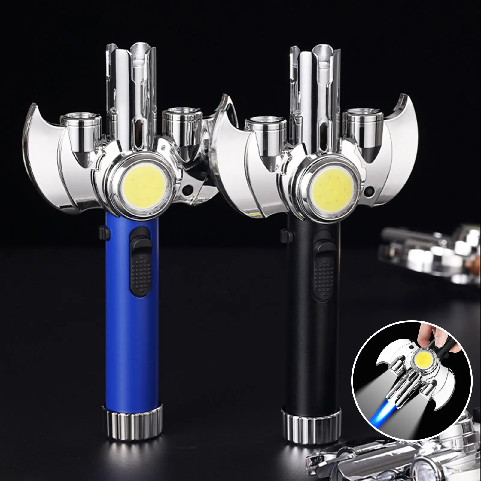 

Наружная сварочная зажигалка, многоразовая ветрозащитная бутановая газовая зажигалка для использования на кухне