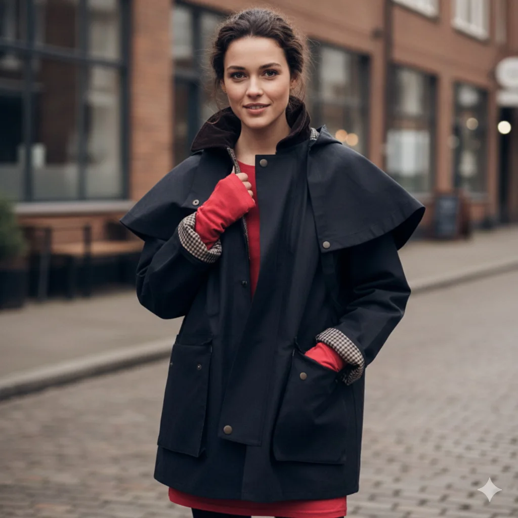 

Шикарное осеннее женское съемное пальто с капюшоном, свободные длинные куртки, верхняя одежда на молнии с карманами, новинка 2025 года, женская повседневная водонепроницаемая уличная одежда