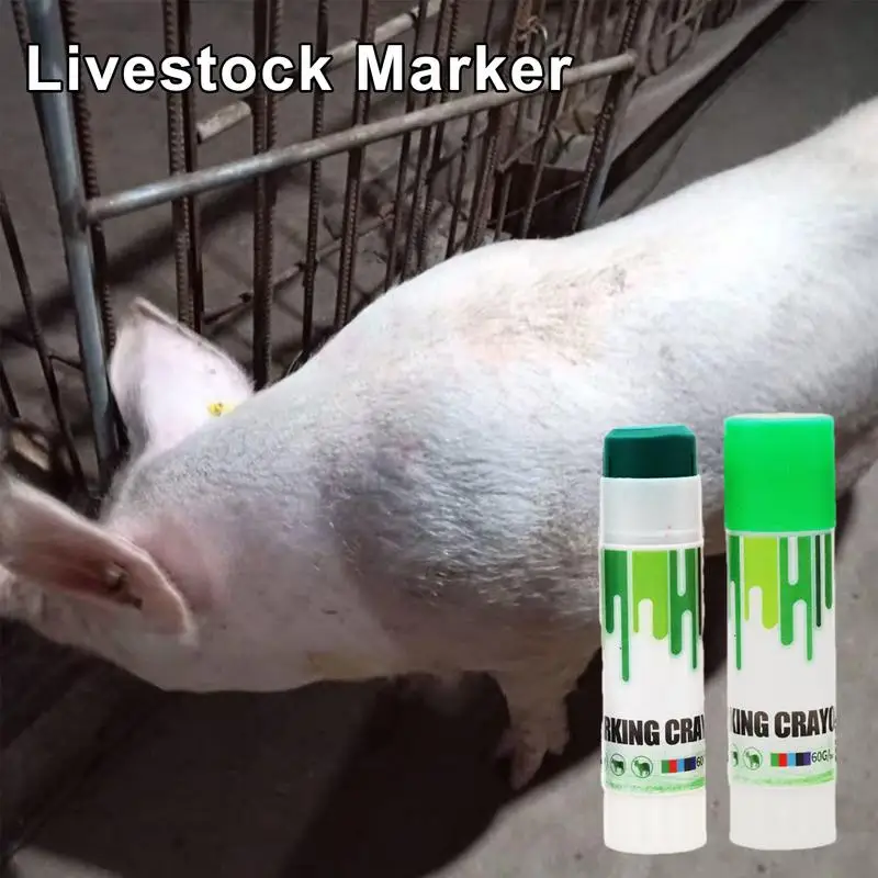 Cattle Marking Crayon Livestock Marking Crayon Safe High Purity Paraffin-Based Livestock Skin Marking Paint Pen For Duck Pig