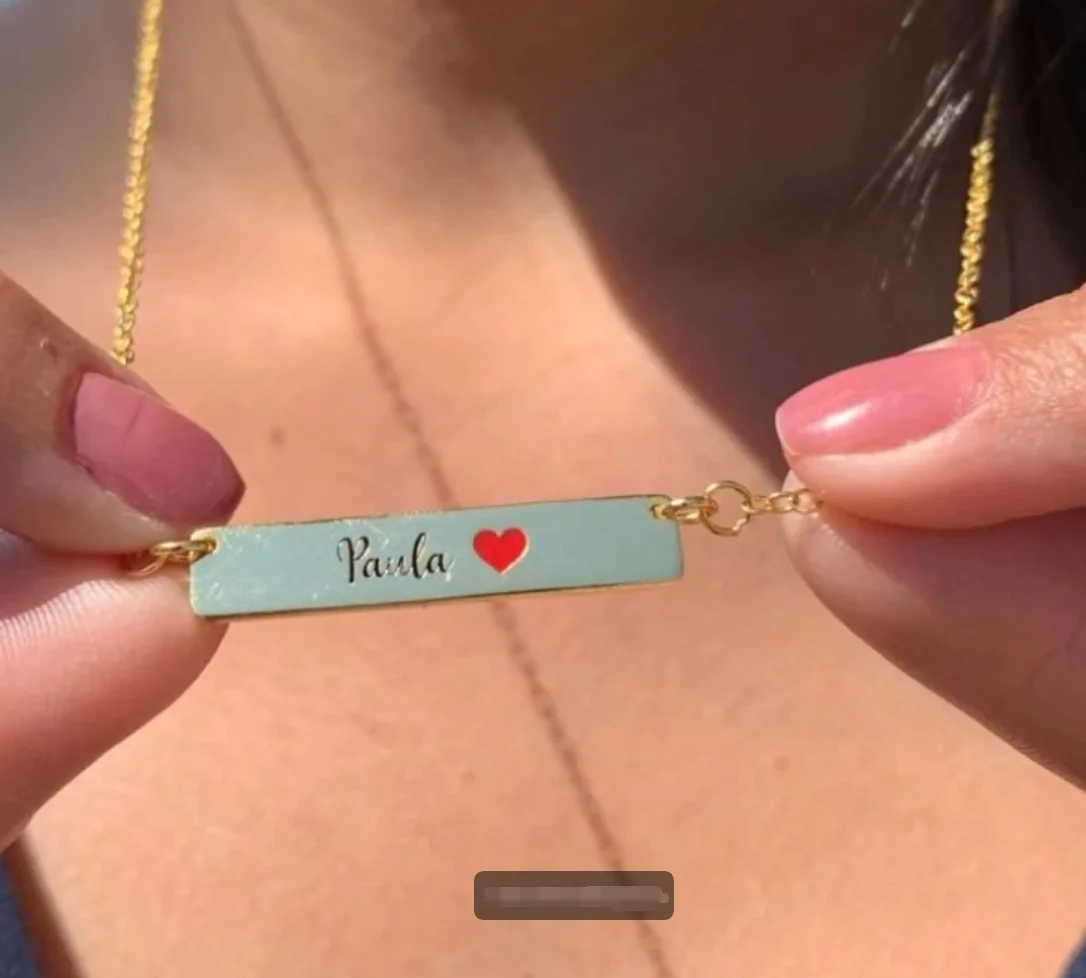 

Ожерелье из нержавеющей стали ручной работы на заказ с персонализированными полосками, ожерелье с именем девушки, специальный подарок на день рождения для подруги
