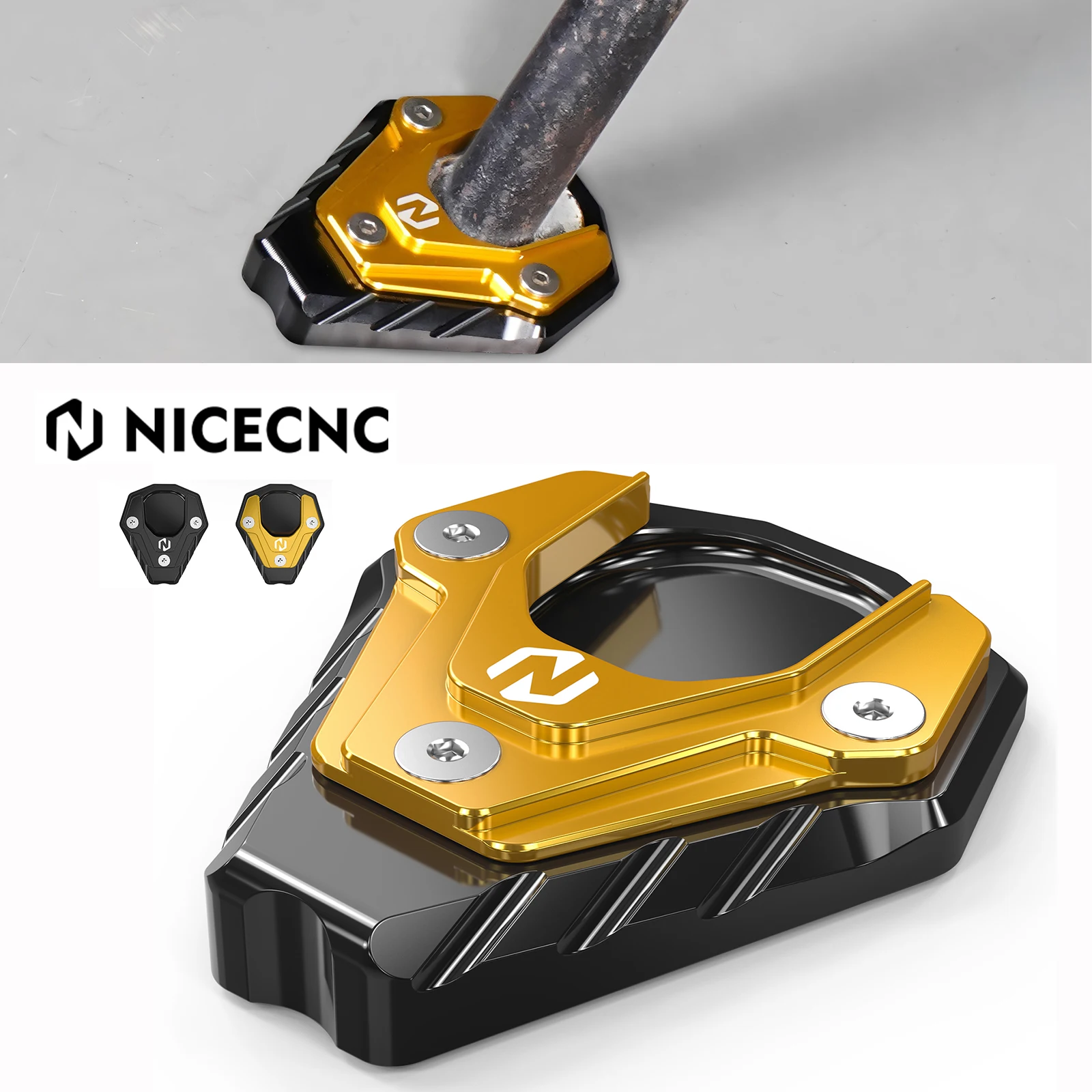 

NiceCNC Kickstand Side Stand Sidestand Pad Extension For Suzuki DRZ400S 2000-2024 DRZ400SM 2005-2024 DRZ 400S 400SM Motorcycle