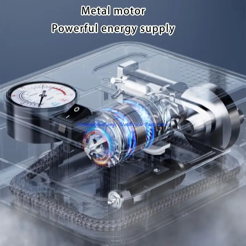 

H7BD Air Pumps with Flashlight Pressure Gauge Universal Cordless Tire Inflator