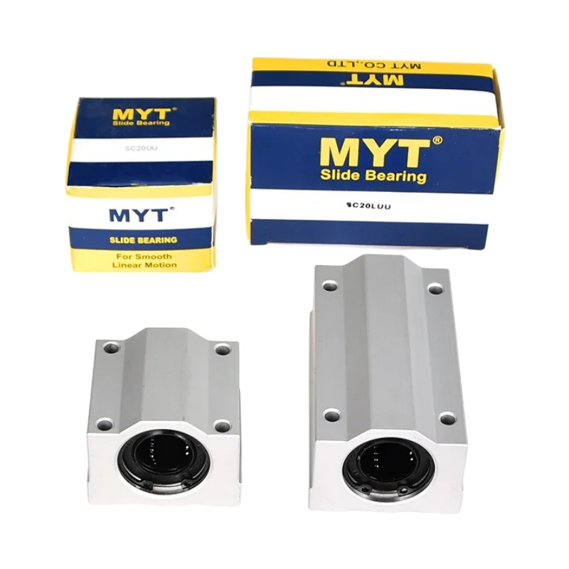 4pcs MYT SC8UU SC10UU SC12UU SC13UU SC16UU SCS20UU 8mm 10mm 12mm 16mm Linear ball Bearing Slide Block CNC shaft 3D Printer parts