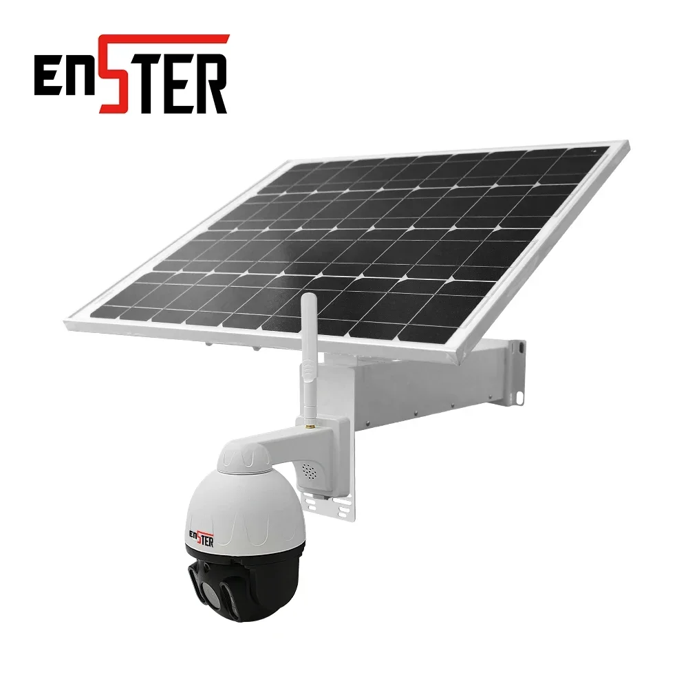 Enster Outdoor 5mp  360 Degree Panorama Surveillance Wifi Solar Camera