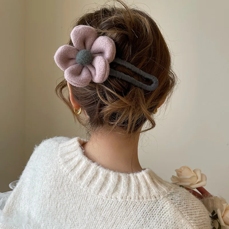 Plush Flowers Hairpin Flower Hairpin Hairpin Clip for Women Wedding Hair Clip for Women Hair Pin Hair Claw Hair Accessories