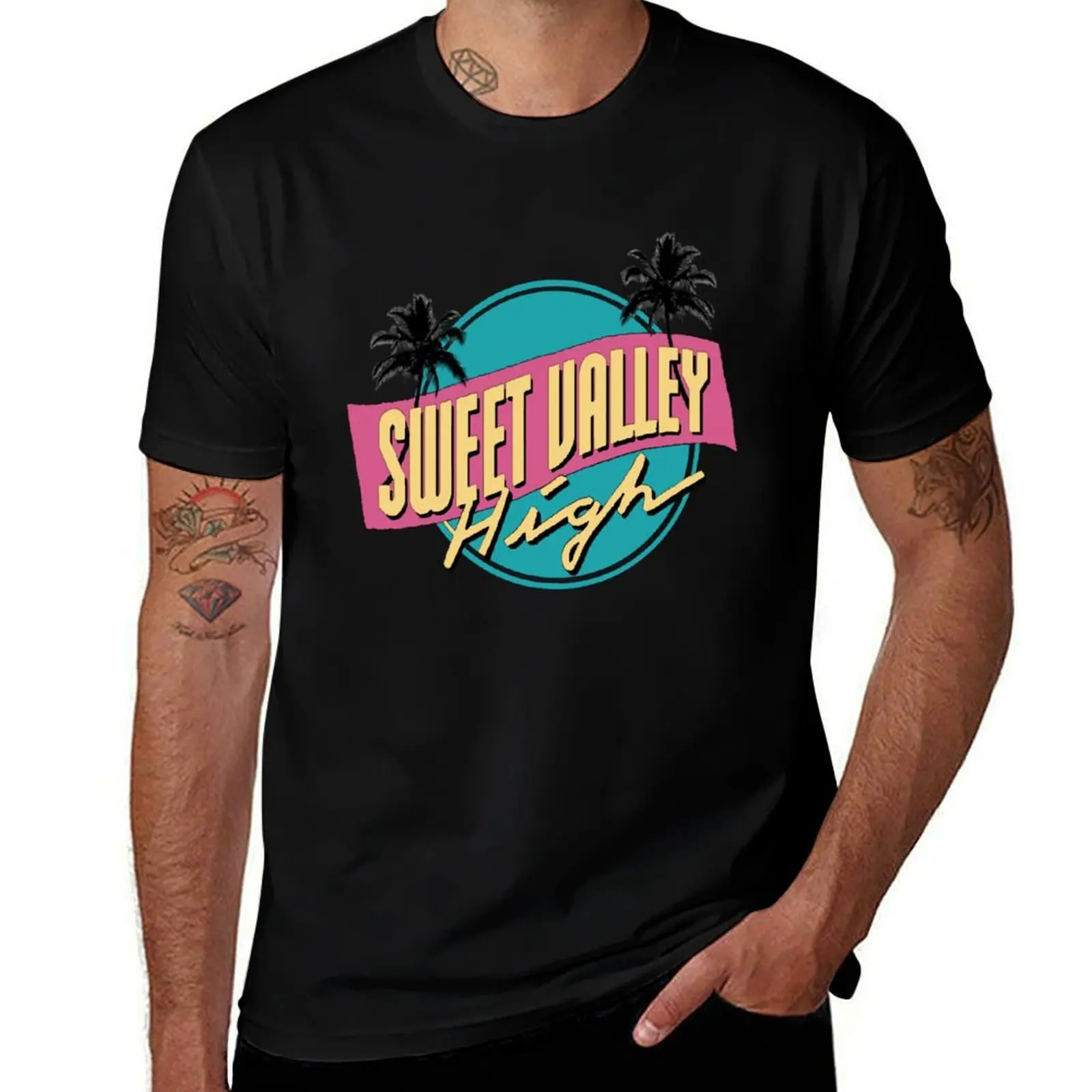Sweet Valley T-Shirt Minimalist Plain Crew Neck T-Shirt