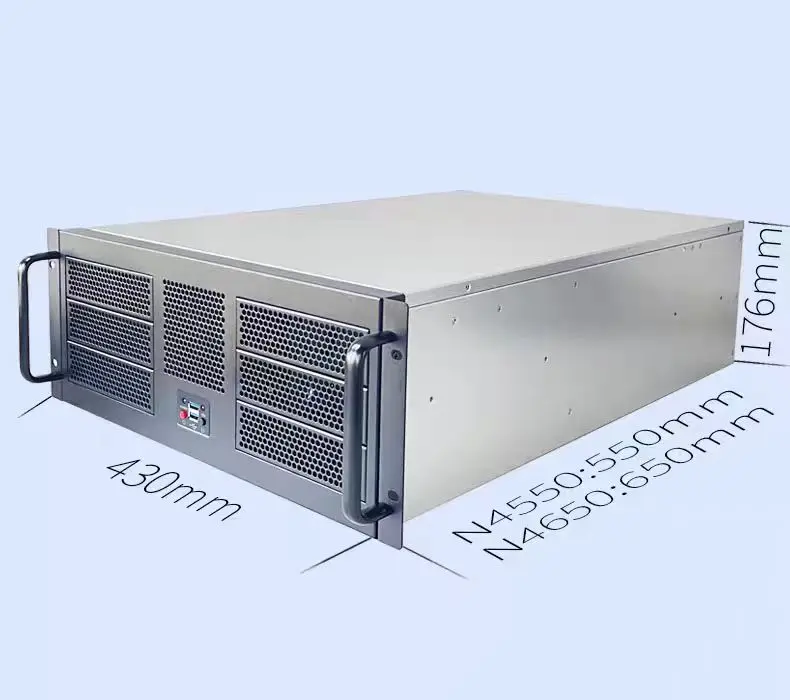 High Quality 4U Waterproof ATX Horizontal Server Rack Chassis 6CD-RO Fans USB Front Port Plastic Material 6CD-RO Fans USB Front