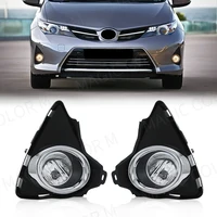 Para Toyota Auris 2014 2015 luces antiniebla faro LED conducción delantera Kit de lámpara antiniebla cubierta parrilla bisel impermeable accesorios de coche
