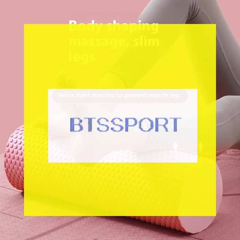 Yoga Roller Round EVA Foam Cylinder Roller For Pilates Exercise Enhanced Home Workouts Diameter 10cm Length 30cm