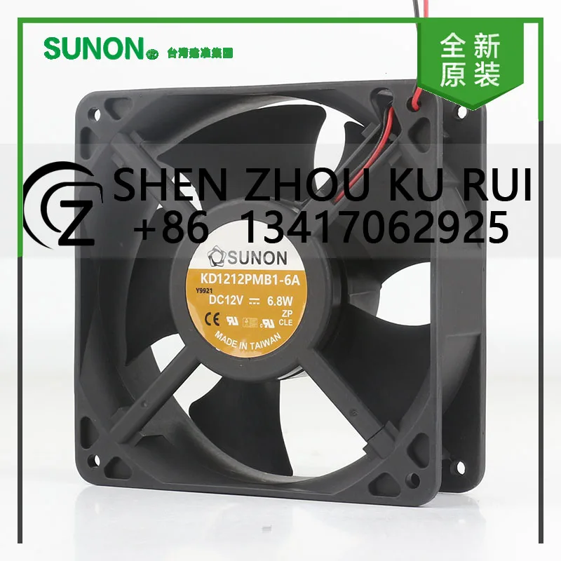 

Оригинальный Sunon 5 В 24 В 48 В постоянного тока 12 В 6,8 Вт AC EC 12038 120X120X38MM 12 см шасси двойной шарикоподшипник 2-проводной охлаждающий вентилятор KD1212PMB1-6A